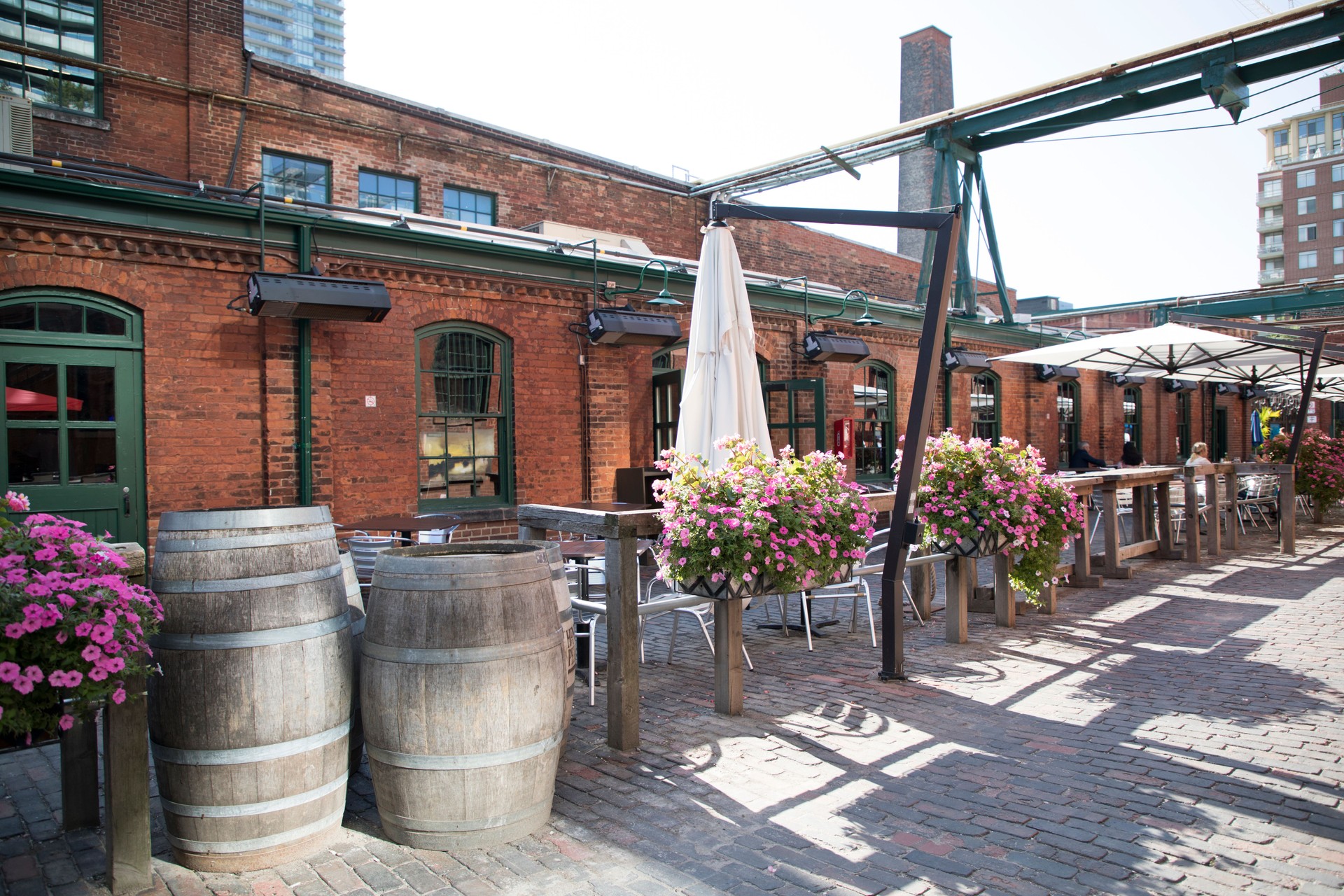 The installation in Distillery District, Toronto